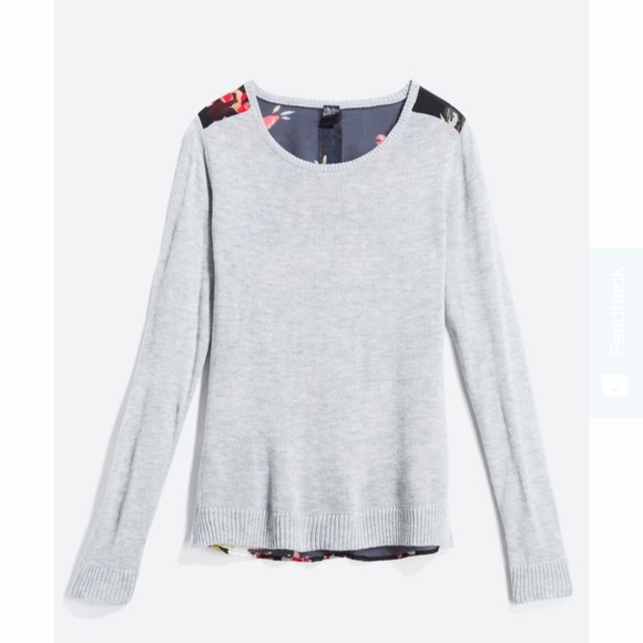 Madison Lilly Sweaters - Madison Lilly mixed media sweater